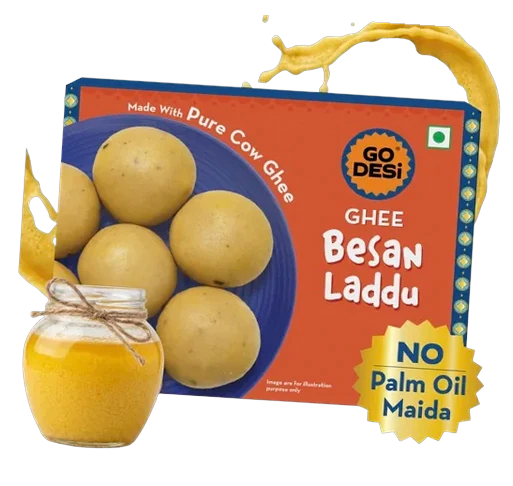 GoDesi Besan Laddoo, 400g — image 1