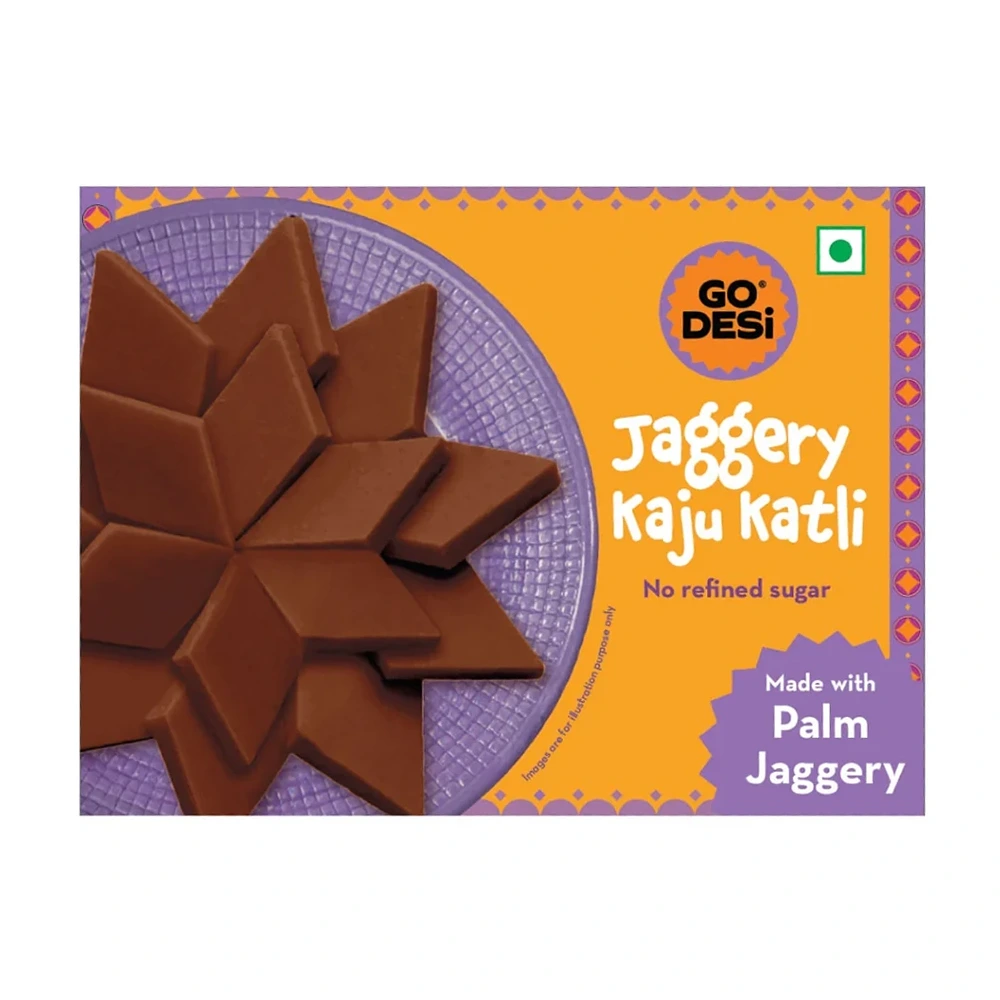 GoDesi Kaju Katli with Jaggery, 100g — image 1