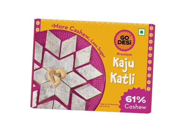 GoDesi Premium Kaju Katli Box, 180g — image 1