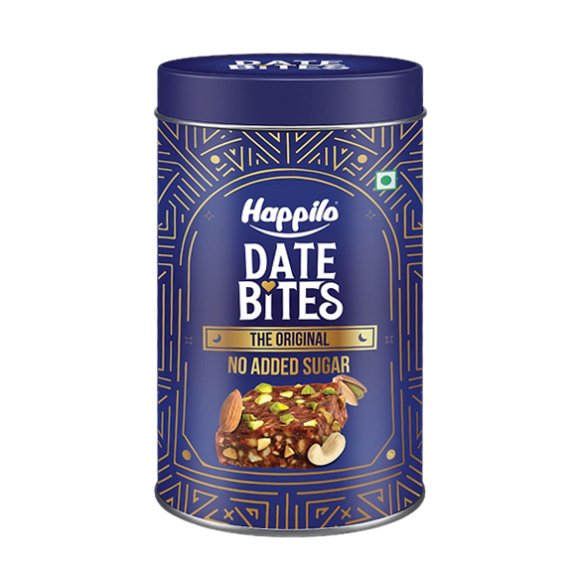 Happilo Original Date Bites Tin, 200g — image 1