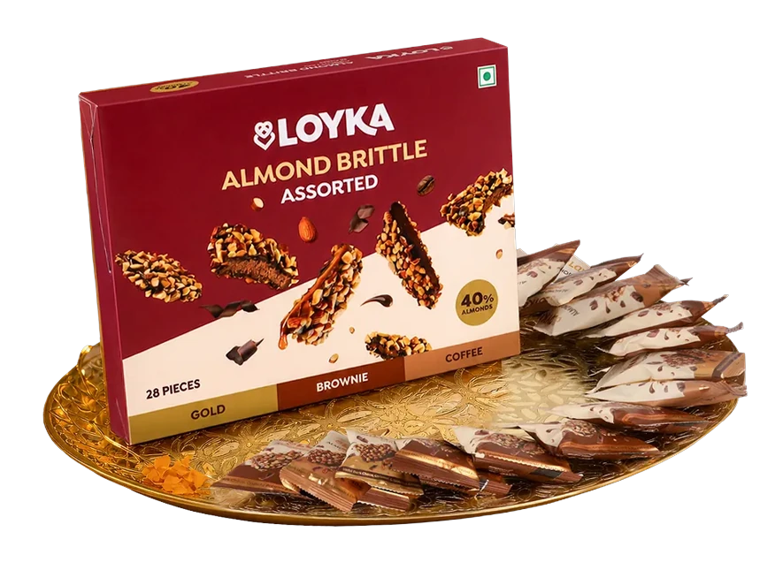 LOYKA Assorted Almond Brittle, 28 Pcs — image 1
