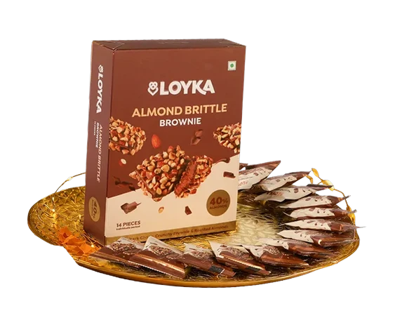 LOYKA Brownie Almond Brittle, 14 Pcs — image 1