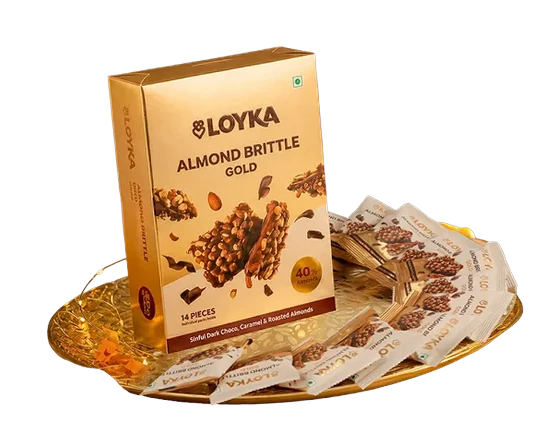 LOYKA Gold Almond Brittle, 14 Pcs — image 1