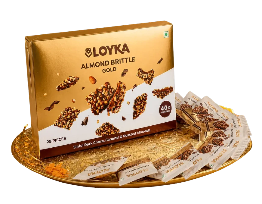 LOYKA Gold Almond Brittle, 28 Pcs — image 1