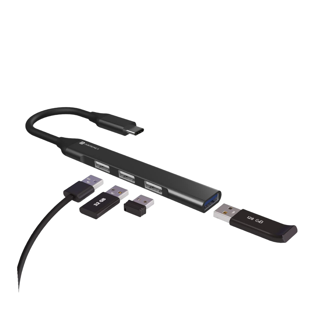 Mport 31C Four-Port USB-C Hub — image 1