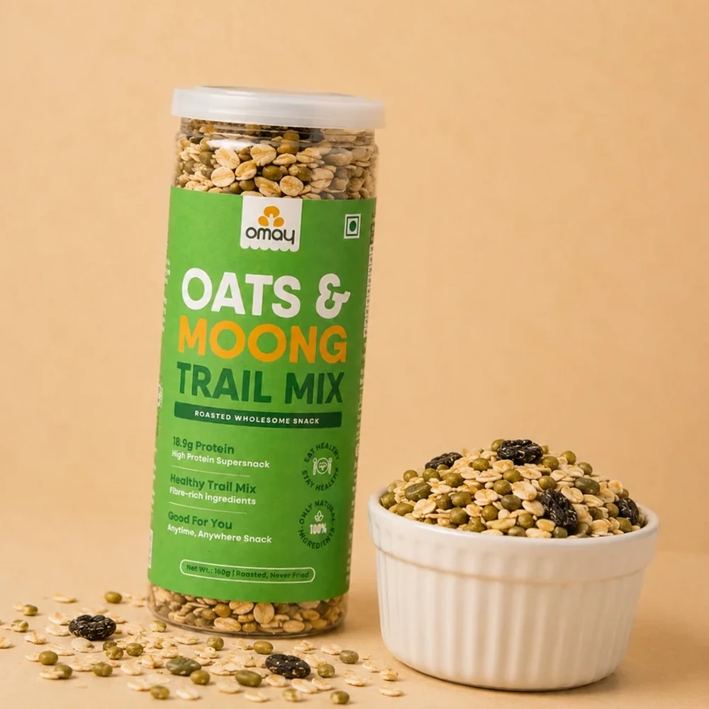 Omay Oats & Moong Snack Mix, 160g — image 1