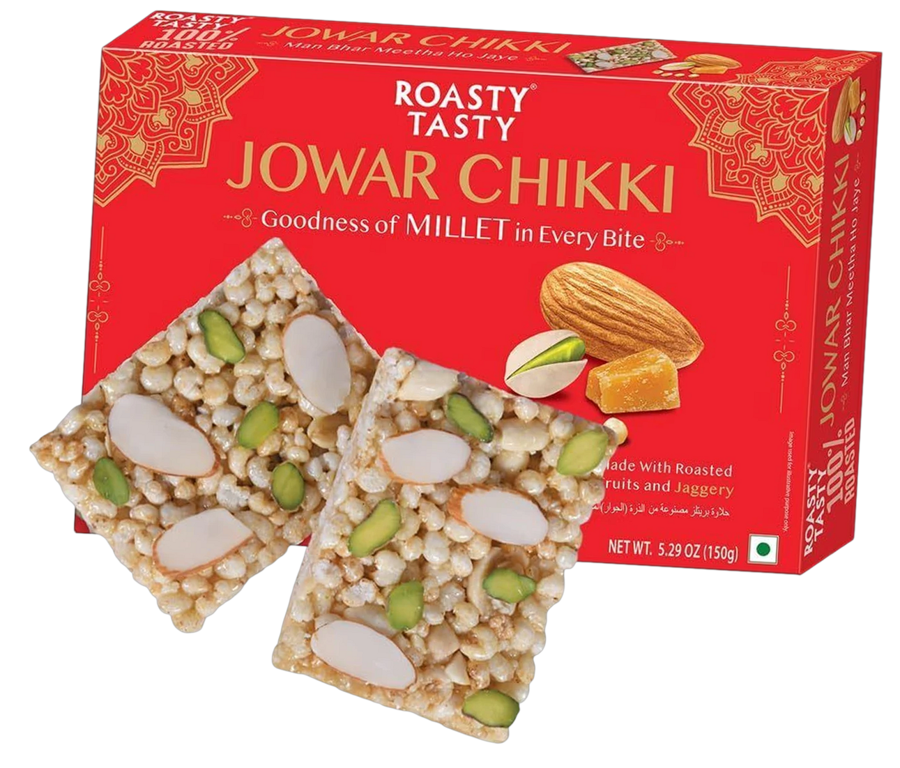 Roasty Tasty Jowar Millet Chikki, 150g — image 1