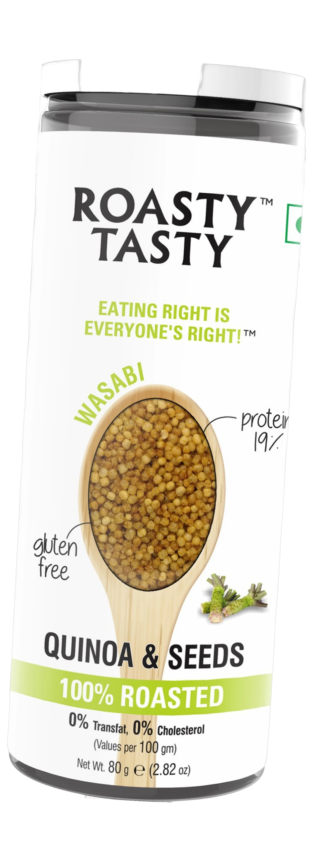 Roasty Tasty Wasabi Quinoa & Seeds Mix, 80g — image 1