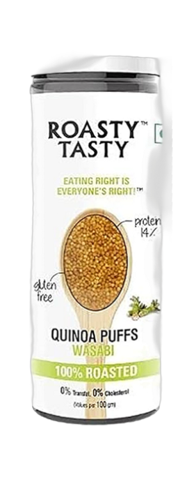 Roasty Tasty Wasabi Quinoa Puffs, 60g — image 1