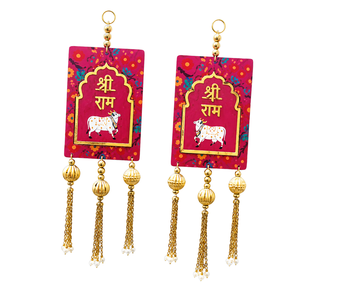 Shubh Labh Mirror Pair, MDF — image 1