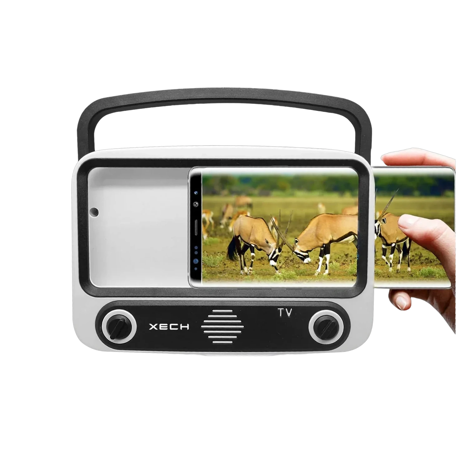 XECH TELLIVIBE MAX II Retro Speaker with Phone Stand — image 1