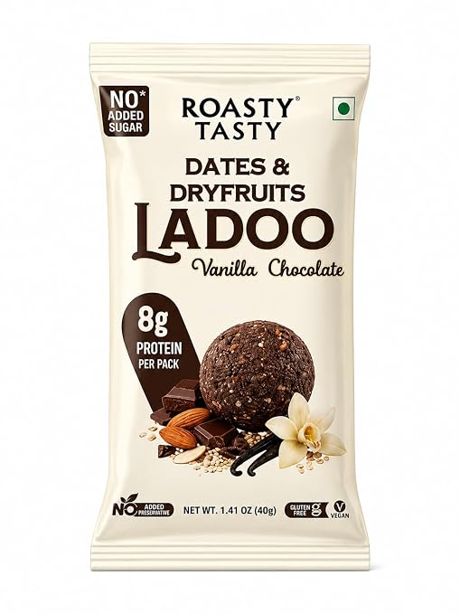Roasty Tasty Vanilla Chocolate Dates & Dry Fruit Ladoo, 40g — image 1